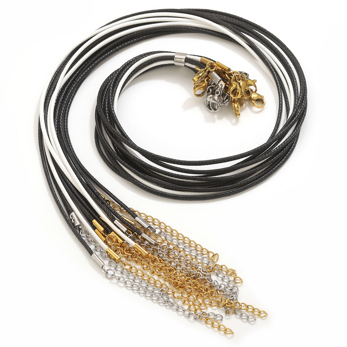 Jewelry Making Wax - 5pcs Leather Cord Necklace With Stainless