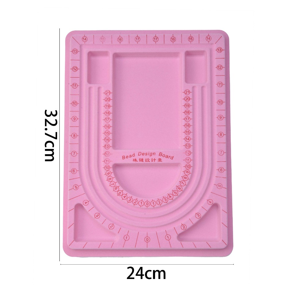 Jewelry Making Hand Tools - Colorful Flockeda Bead Board For Bracelet