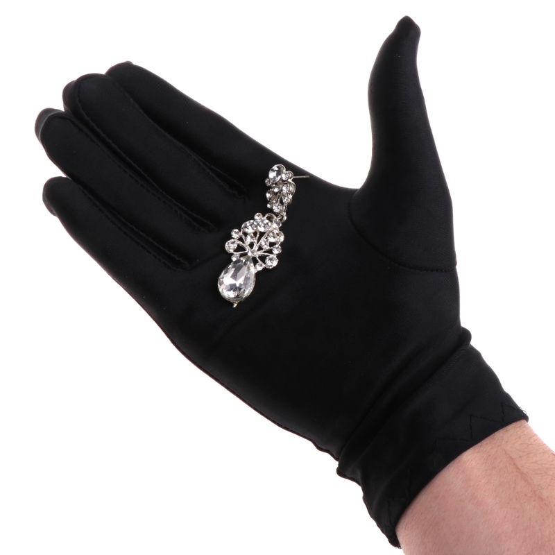 Jewelry Making Gloves - JAVRICK 1 Đen Kiểm Tra Mềm
