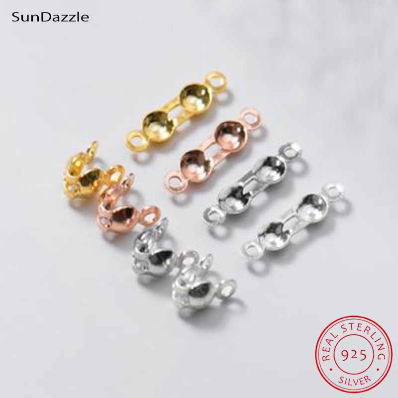 Jewelry Making Pieces - 4pcs Genuine Real Pure Solid 925