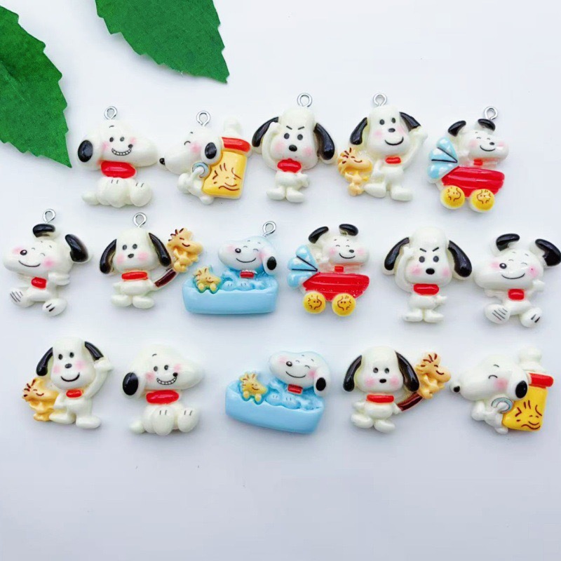 Jewelry Making Resin - 12pcs resin cartoon dog pendant, DIY