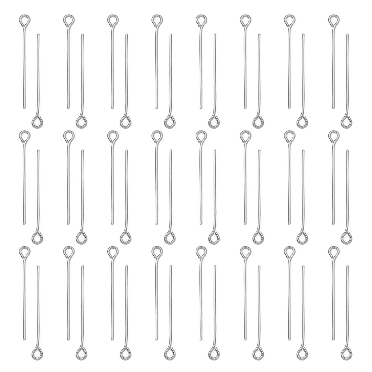 Jewelry Making Pieces - 100Pcs/Lot Stainless Steel Eye Pins Diy