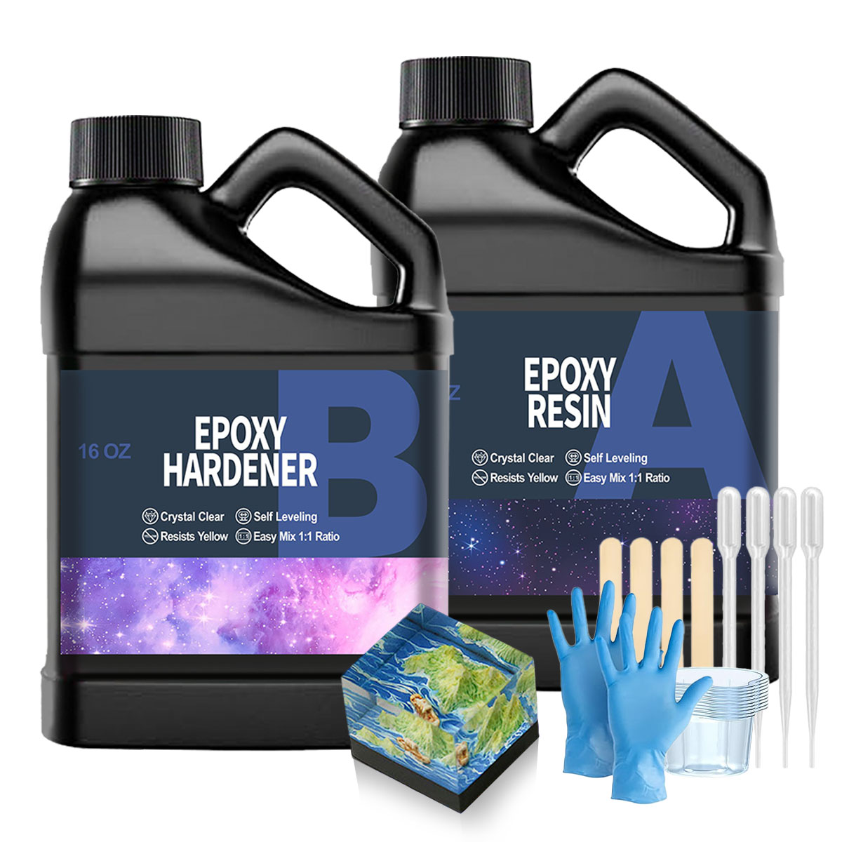 32OZ Clear Epoxy Resin Kit, No - đánh giá và giá Resin Mold Jewelry