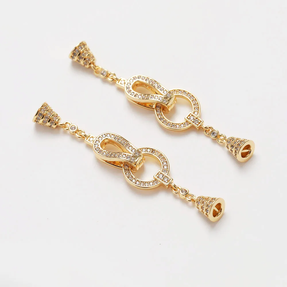1PCS Cz Pave Necklace Connecto - đánh giá và giá Jewelry Making Hand Tools