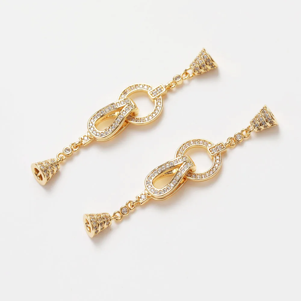 1PCS Cz Pave Necklace Connecto - đánh giá và giá Jewelry Making Hand Tools