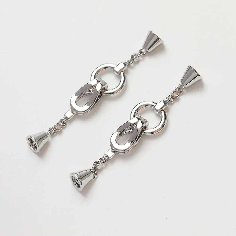 1PCS Cz Pave Necklace Connecto - đánh giá và giá Jewelry Making Hand Tools