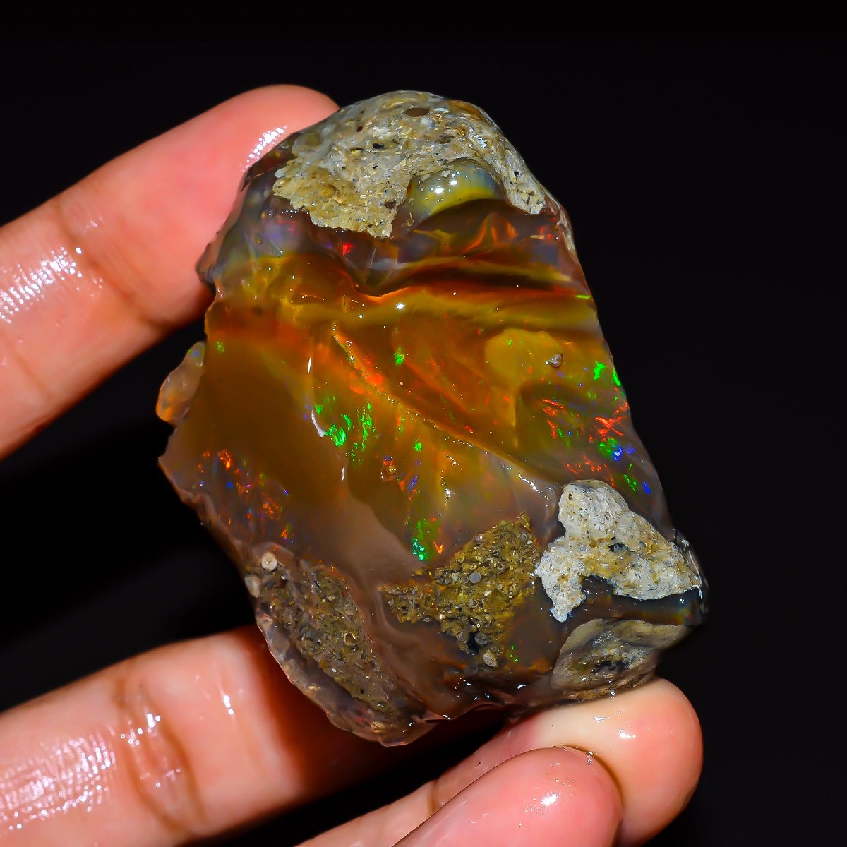 Natural Ethiopian Opal Rough 2 - đánh giá và giá Jewelry Making Raw Materials