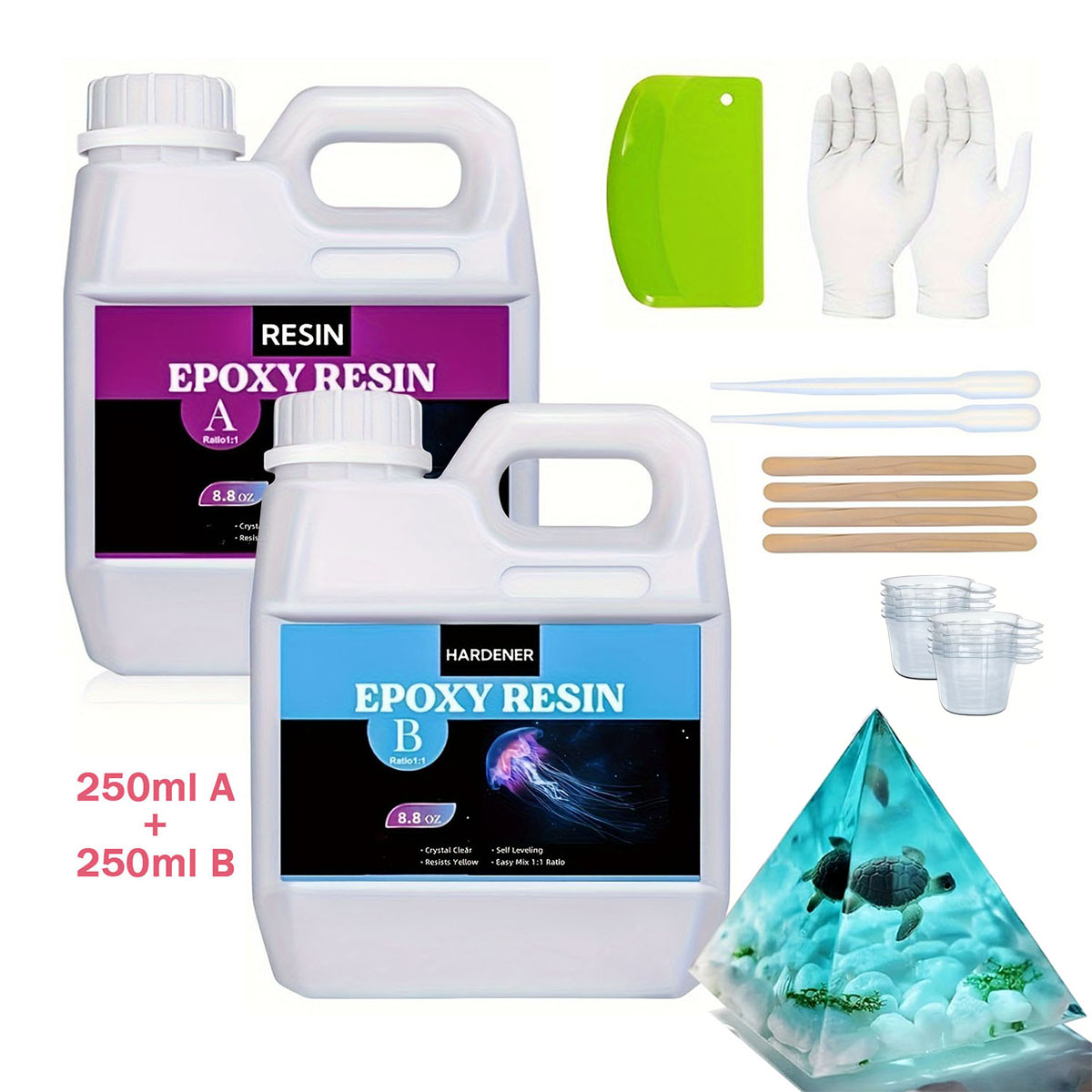 125ml/250ml Crystal Clear Cast - đánh giá và giá Resin Mold Jewelry