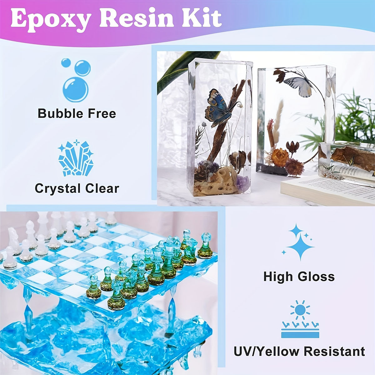 125ml/250ml Crystal Clear Cast - đánh giá và giá Resin Mold Jewelry