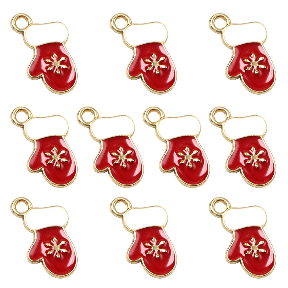 10Pcs Christmas Glove Charms A - đánh giá và giá Jewelry Making Gloves