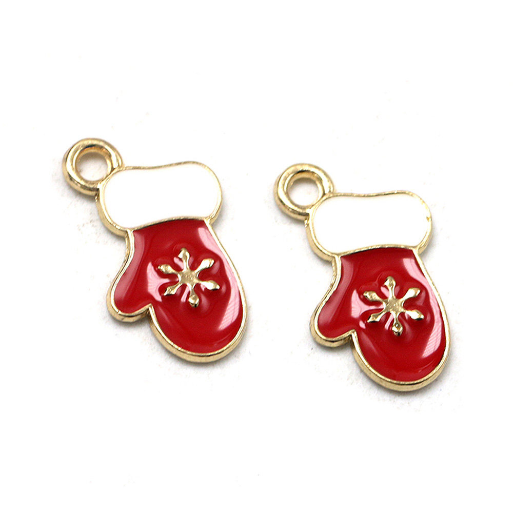 10Pcs Christmas Glove Charms A - đánh giá và giá Jewelry Making Gloves