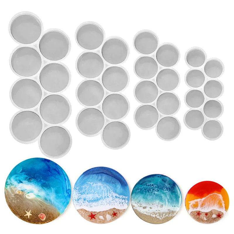 1.25-2 inch Circle Grip Round  - đánh giá và giá Resin Mold Jewelry