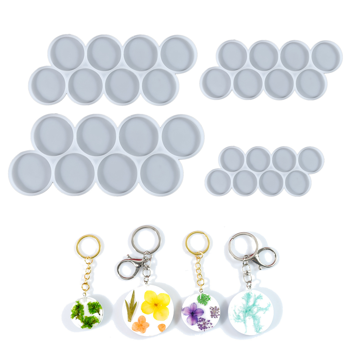 1.25-2 inch Circle Grip Round  - đánh giá và giá Resin Mold Jewelry
