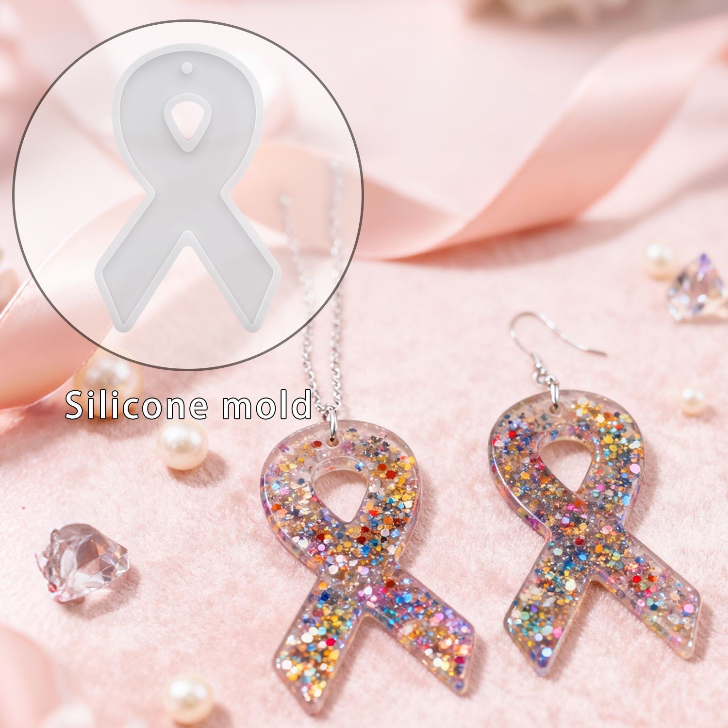 DIY Ribbon Earring Resin Molds - đánh giá và giá Resin Mold Jewelry