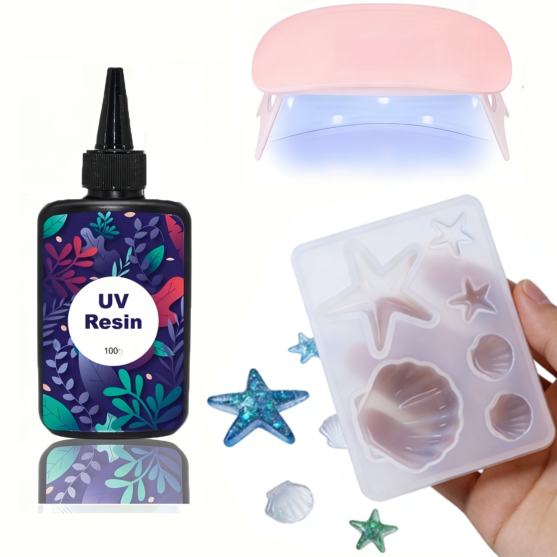 DIY Ocean Theme Crystal Epoxy  - đánh giá và giá Resin Mold Jewelry