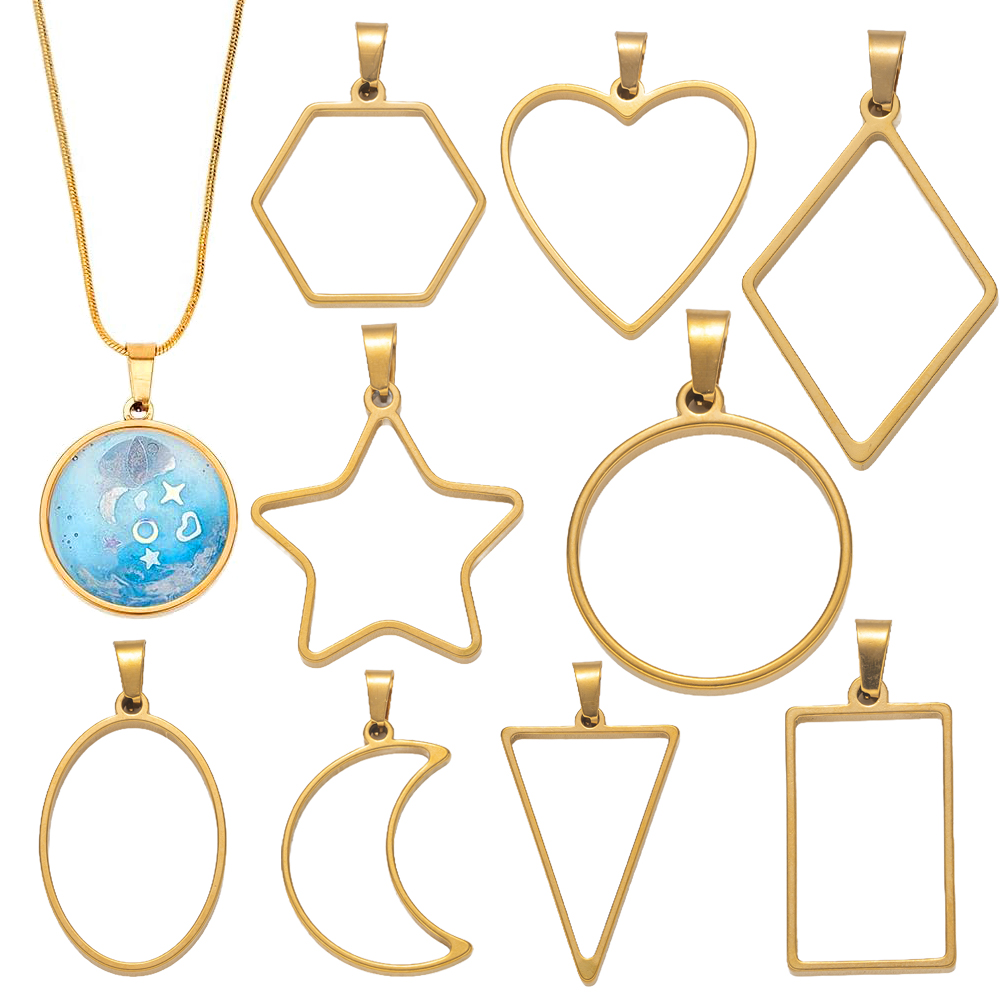 5pcs Stainless Steel Open Back - đánh giá và giá Resin Mold Jewelry