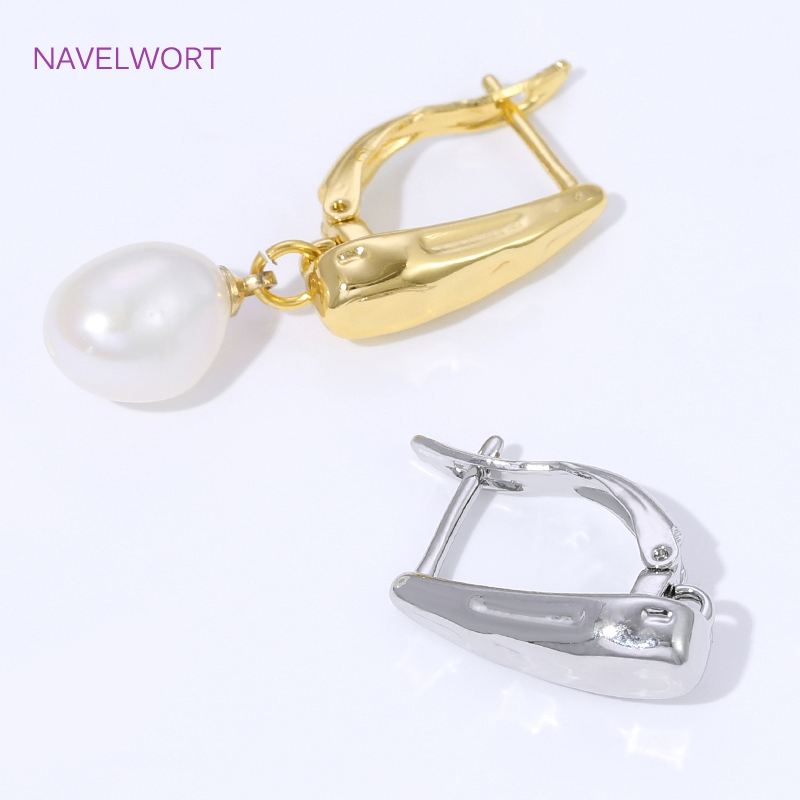 18K Gold Plated Smooth Earring - đánh giá và giá Jewelry Making Pieces