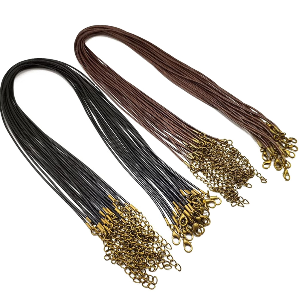 20pcs 45cm Brown Waxed Necklac - đánh giá và giá Jewelry Making Wax