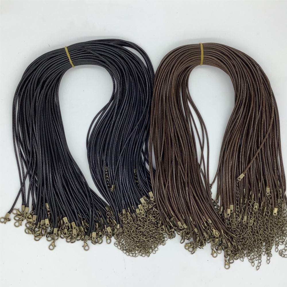 20pcs 45cm Brown Waxed Necklac - đánh giá và giá Jewelry Making Wax