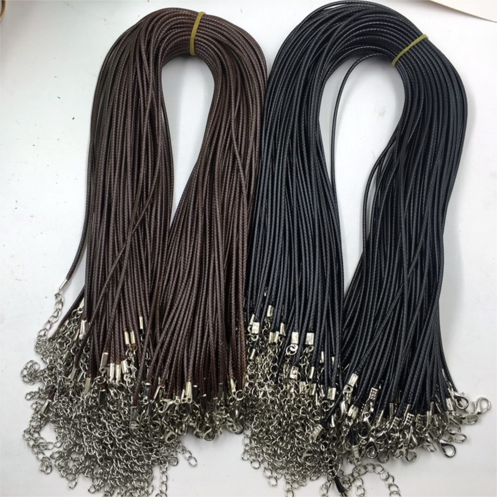 20pcs 45cm Brown Waxed Necklac - đánh giá và giá Jewelry Making Wax