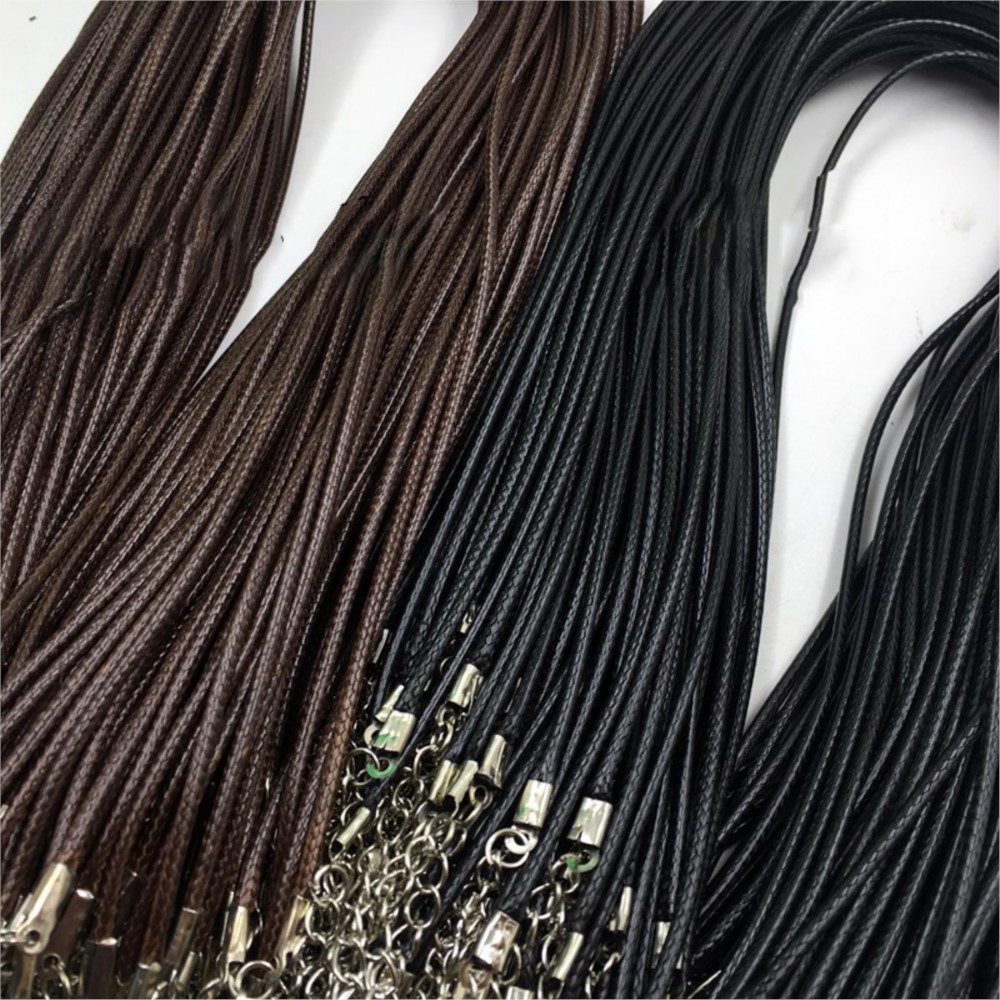 20pcs 45cm Brown Waxed Necklac - đánh giá và giá Jewelry Making Wax