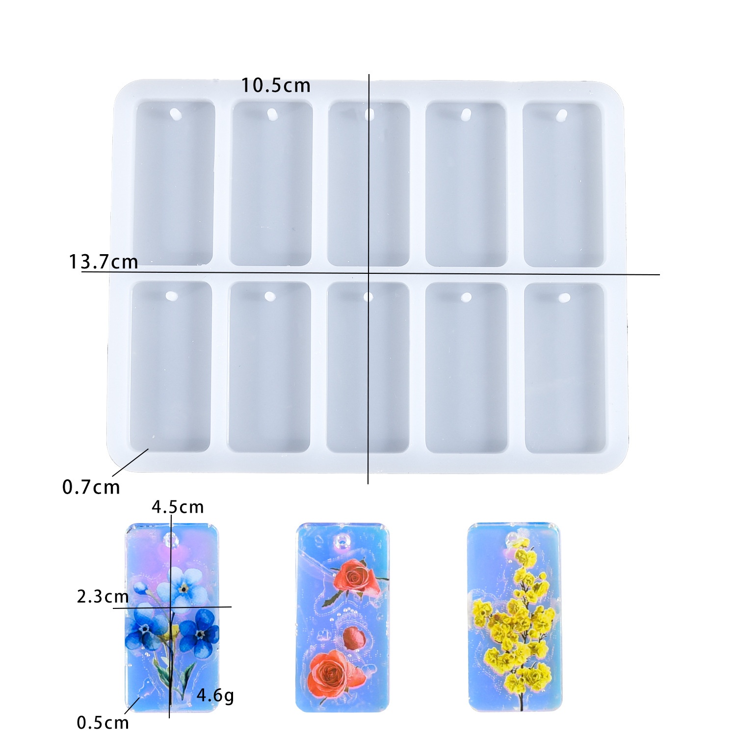 DIY epoxy resin mold 10-connec - đánh giá và giá Resin Mold Jewelry