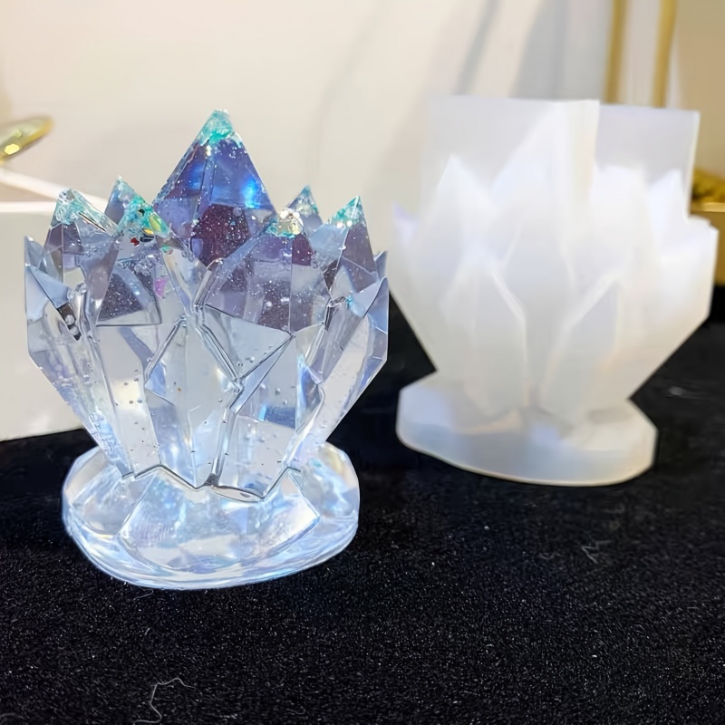 1pcCrystal Cluster Decorative  - đánh giá và giá Resin Mold Jewelry
