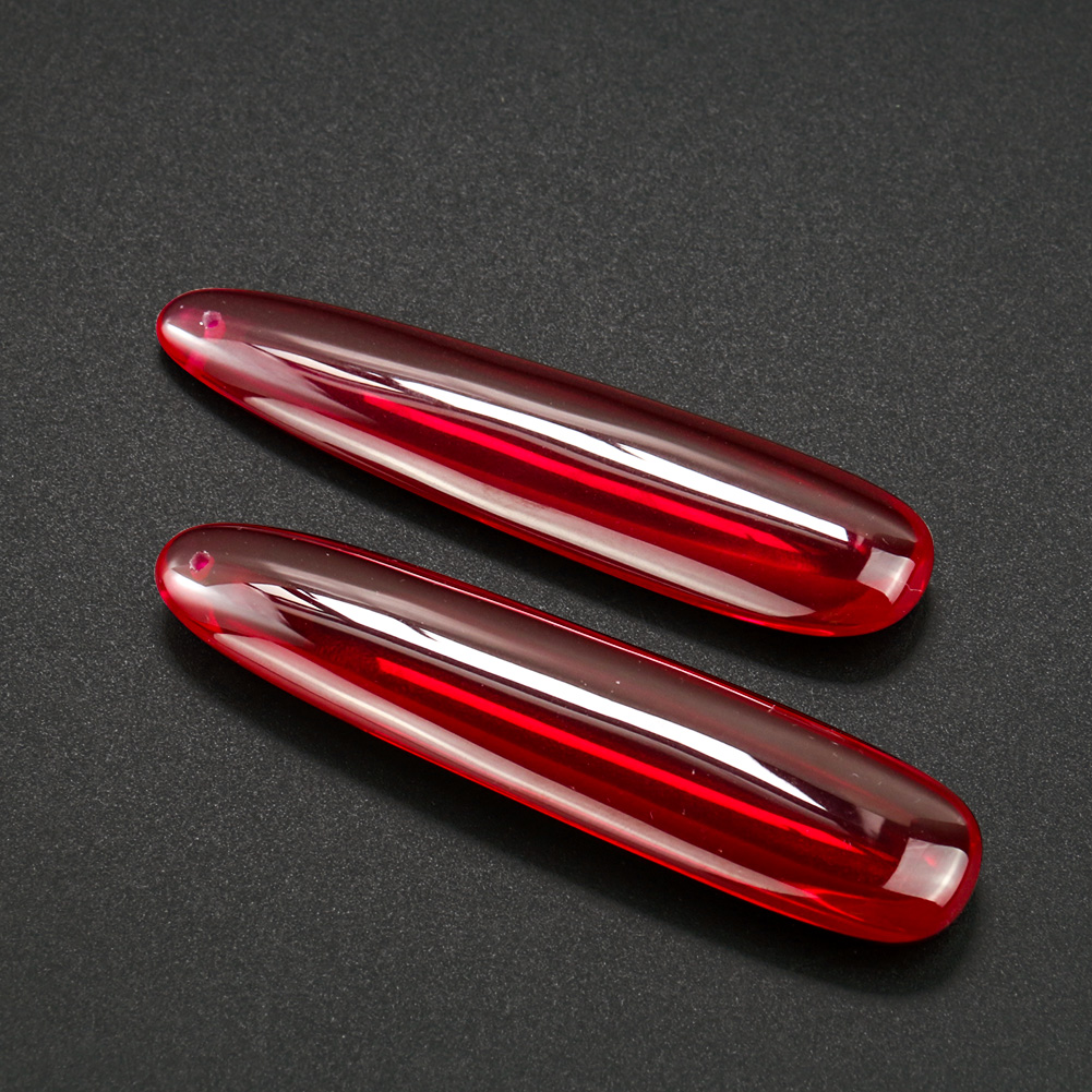 1PC Tổng Hợp Đỏ Corundum Ruby  - đánh giá và giá Jewelry Making Raw Materials