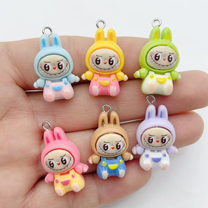 10Pcs Kawaii Rabbit Strawberry - đánh giá và giá Jewelry Making Charms