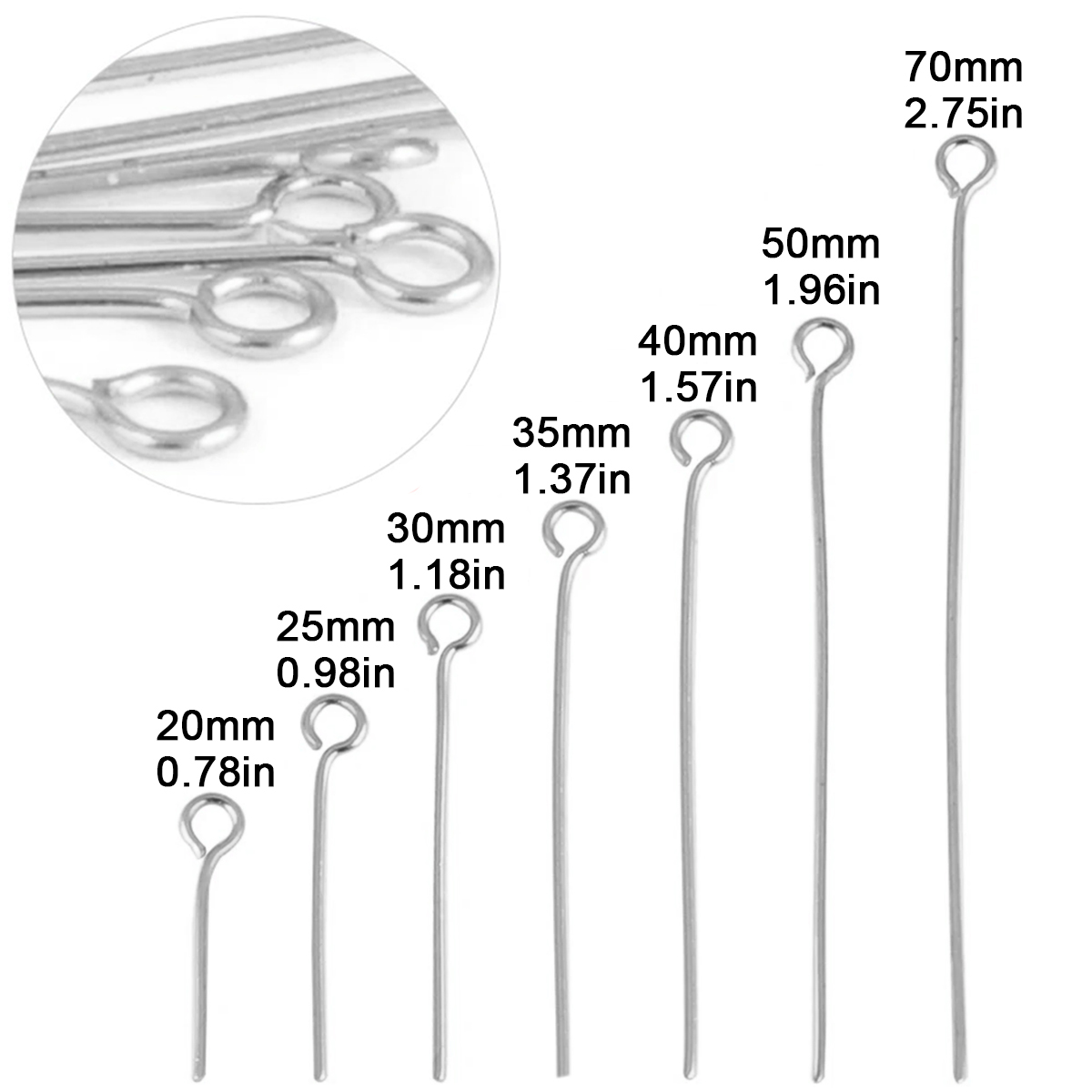 100Pcs/Lot Stainless Steel Eye - đánh giá và giá Jewelry Making Pieces