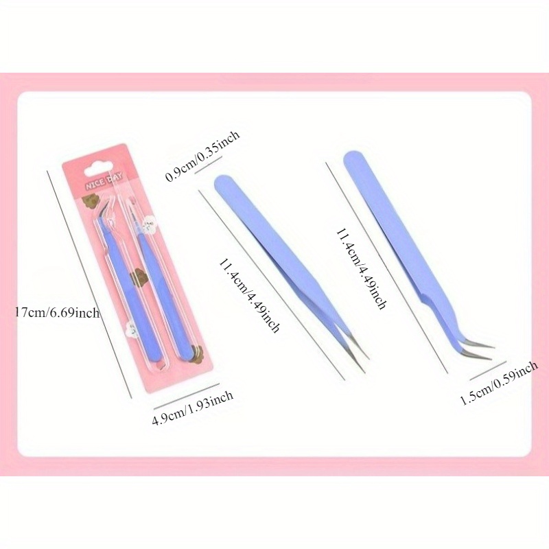 6pcs Tweezers Set - Angle and  - đánh giá và giá Jewelry Making Hand Tools