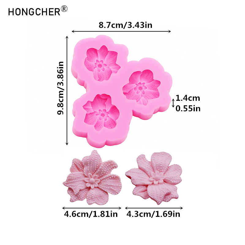 Polka Dot Floral Rose Silicone - đánh giá và giá Resin Mold Jewelry
