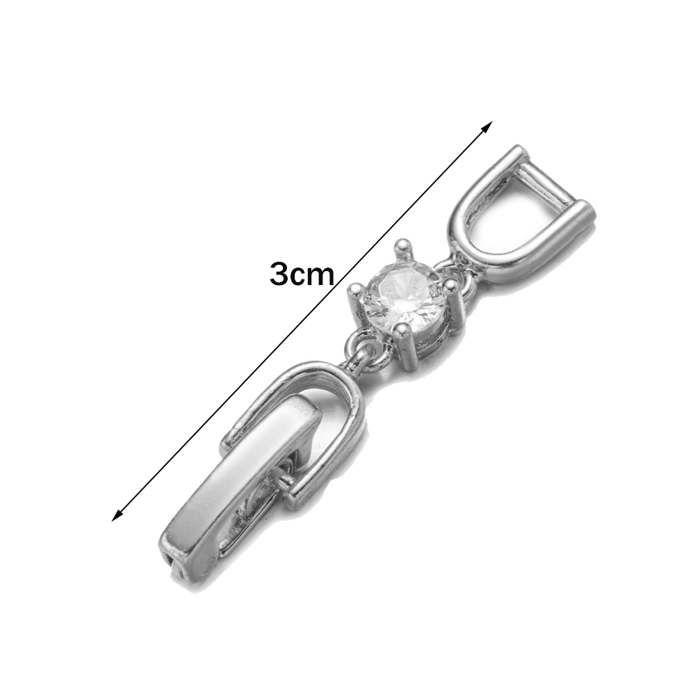 5pcs White Gold Plated Crystal - đánh giá và giá Jewelry Making Pieces