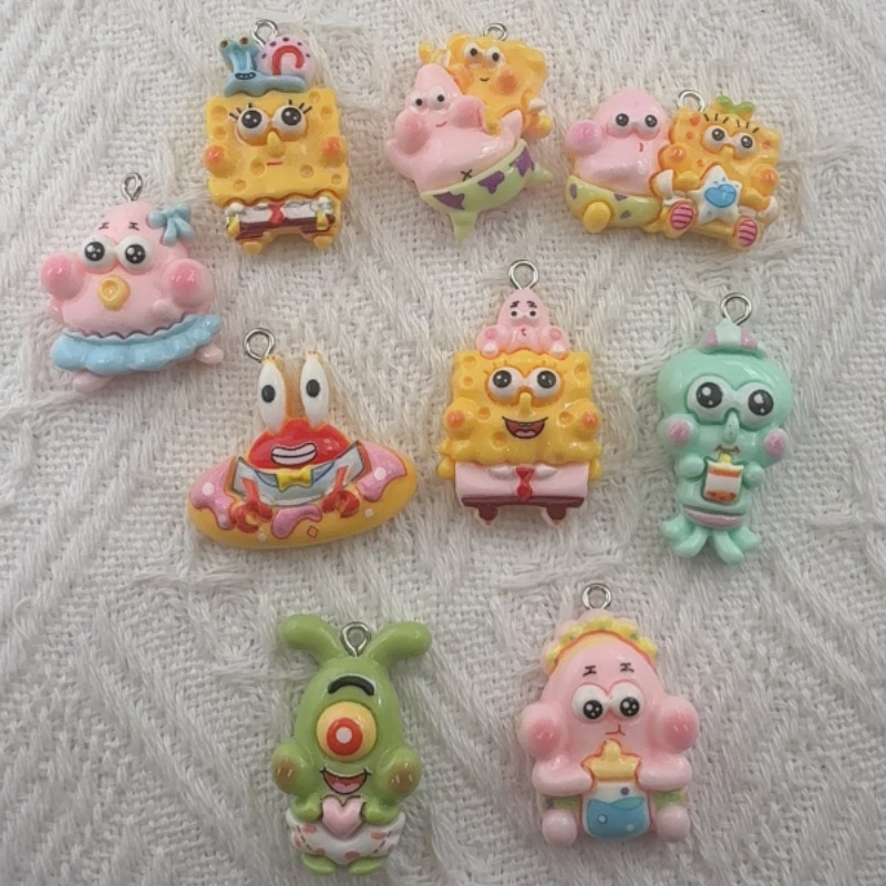 10pcs cartoon resin pendant, D - đánh giá và giá Jewelry Making Resin