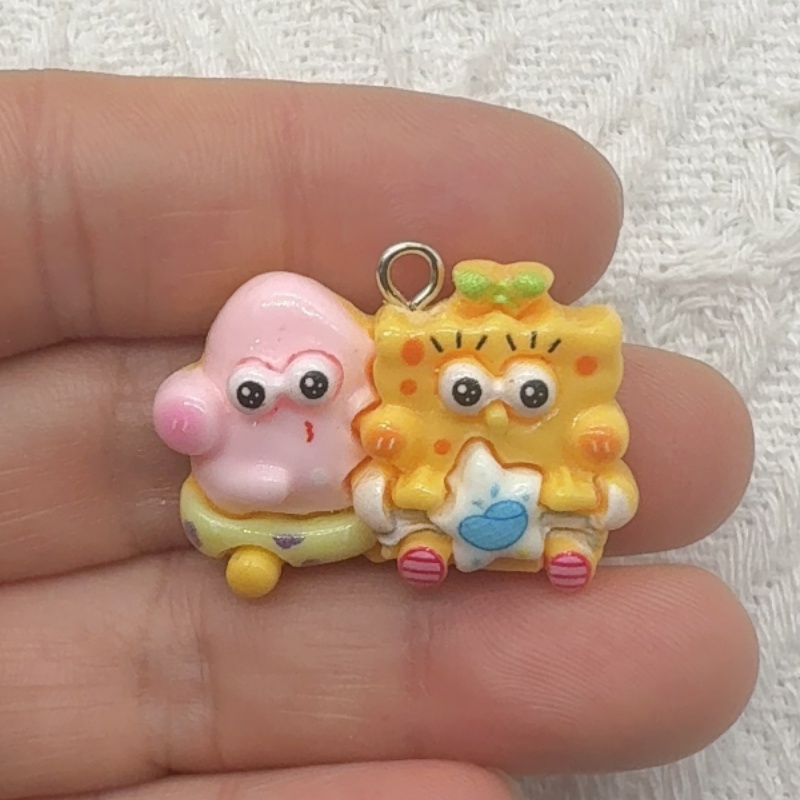 10pcs cartoon resin pendant, D - đánh giá và giá Jewelry Making Resin