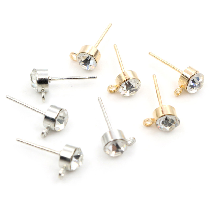 50pcs Stud Earrings Pins with  - đánh giá và giá Jewelry Making Pieces