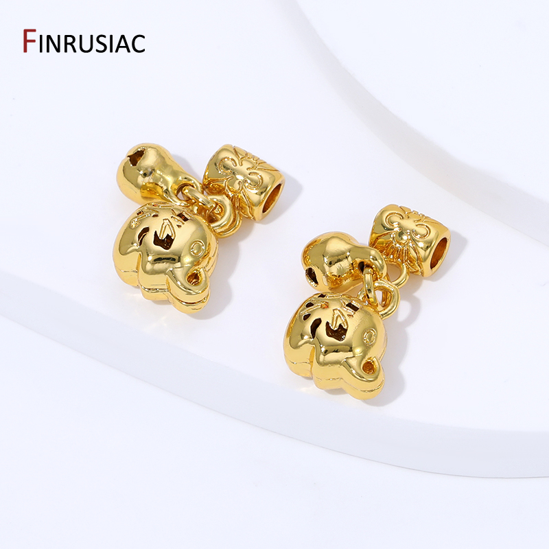 18K Gold Plated Brass Pendant  - đánh giá và giá Jewelry Making Charms